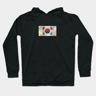 Vintage Aged and Scratched South Korean Flag Hoodie